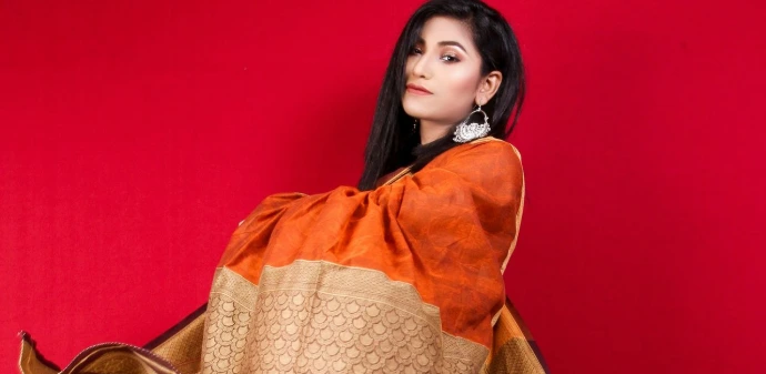 person in brown and white hijab